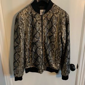Sequin Zara men Bomber Jacket